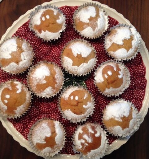 Halloweencakejes met pompoen
