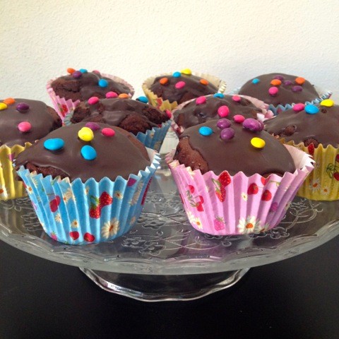 Chocolade-kersencakejes