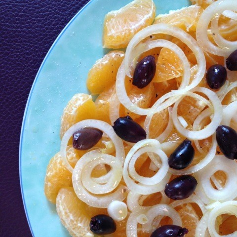 Griekse citrussalade