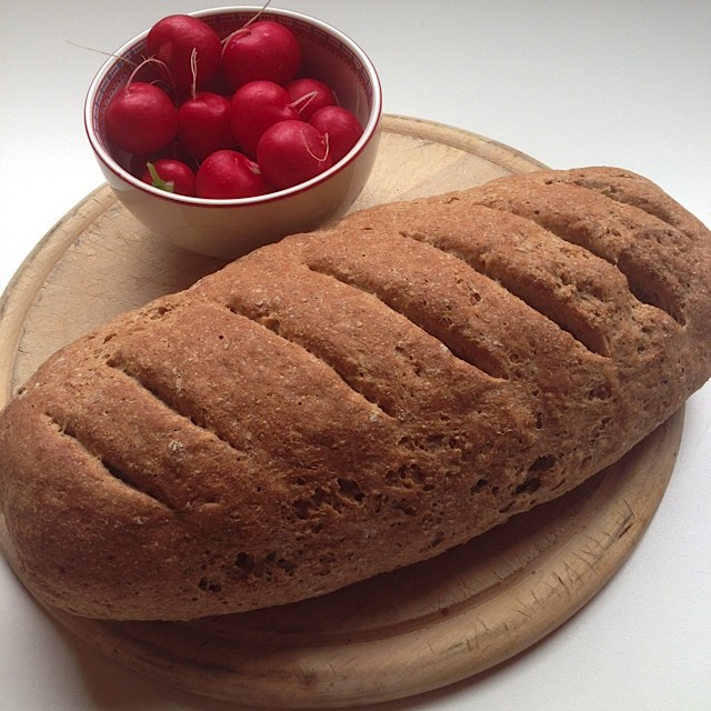 Volkorenbrood met rijst