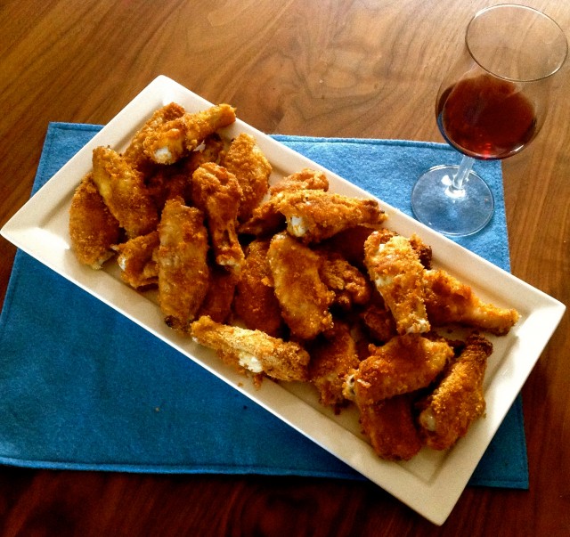 Oven fried chicken wings