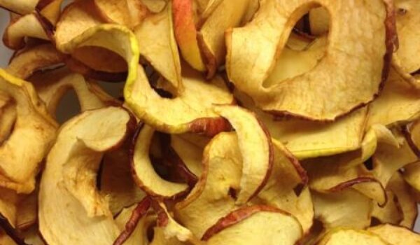 Gedroogde appelringen