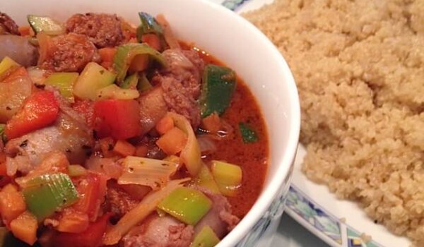 Snelle Italiaanse ‘stoofschotel’ met quinoa