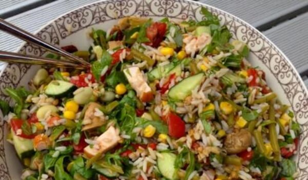 Rijstsalade