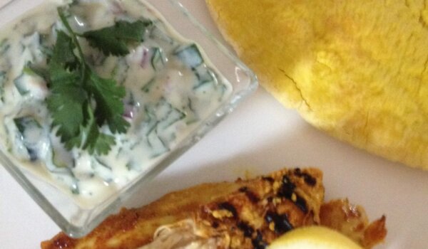Kip tandoori met frisse ‘yoghurt’saus