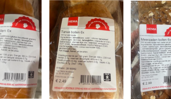 Alert HEMA witte bollen, tarwebollen en meerzadenbollen