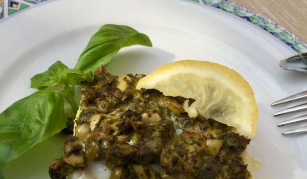 Makkelijke kabeljauw met tapenade