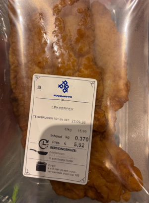 Alert DekaMarkt Lekkerbek gebakken 250 gram